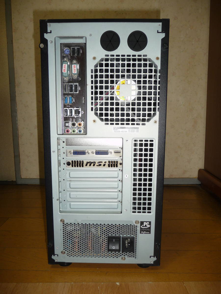 送料無料 ドスパラガレリア Win10 Core i7 3770 メモリー8GB HDD2TB