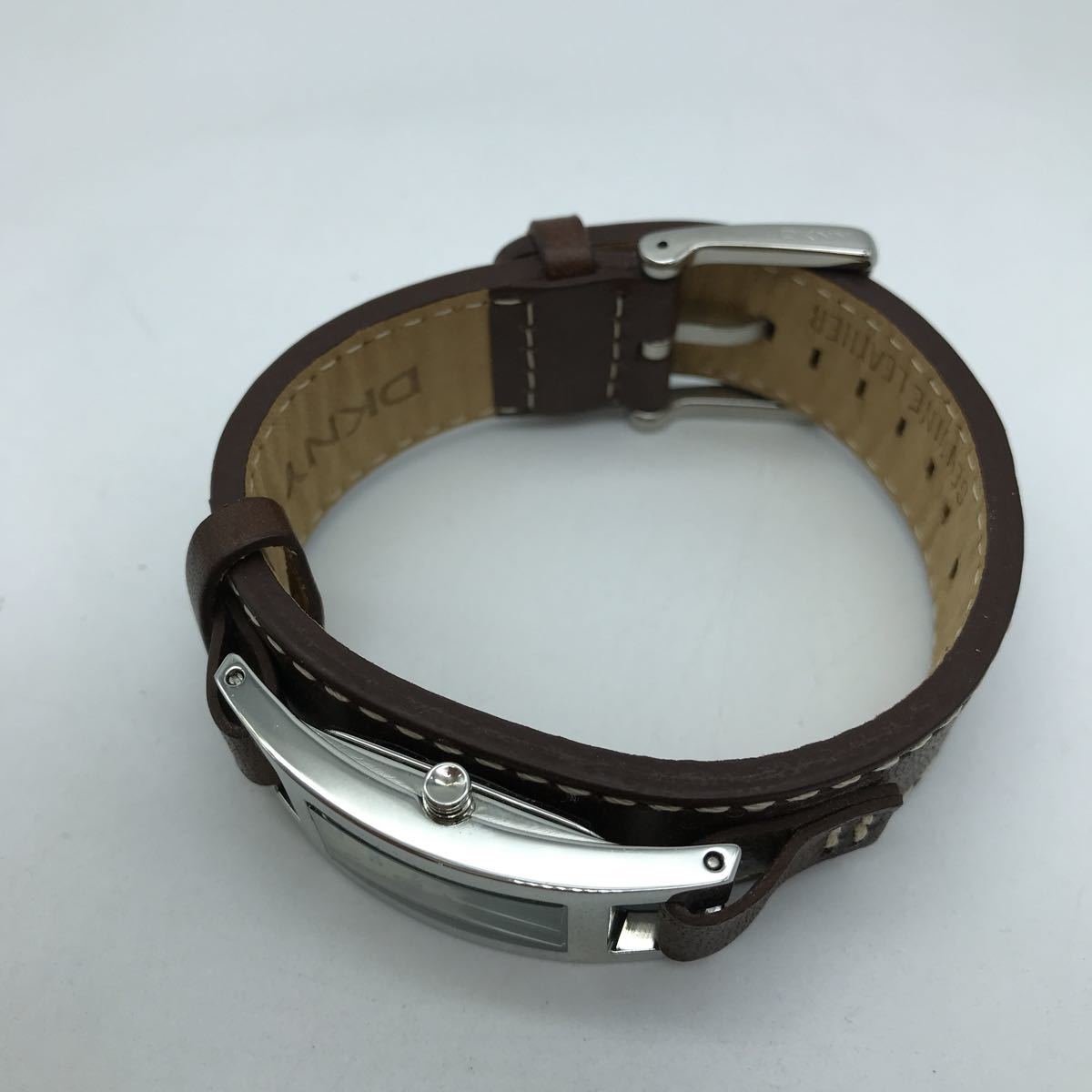 DKNY DKNY наручные часы кварц кожаный ремень женский рабочий товар 