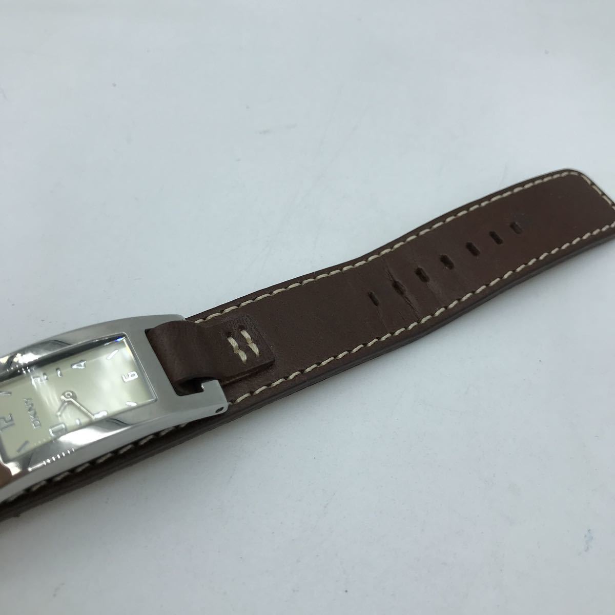 DKNY DKNY наручные часы кварц кожаный ремень женский рабочий товар 
