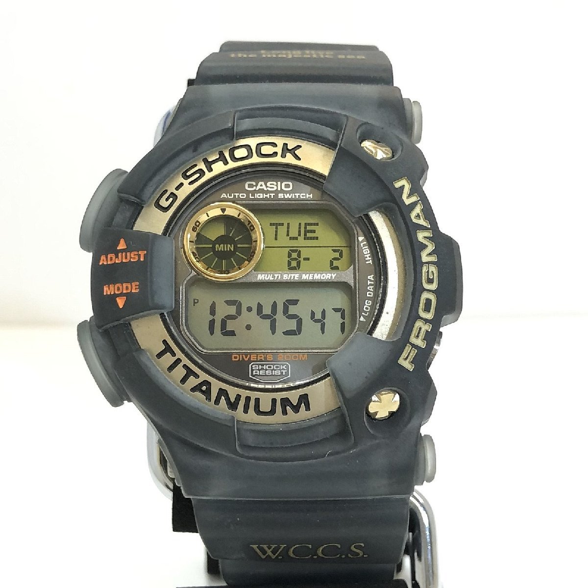 中古 G-SHOCK ジーショック CASIO カシオ 腕時計 DW-9902GWC-8JR FROGMAN フロッグマン WCCS 2000 デジタル RY6473_画像1