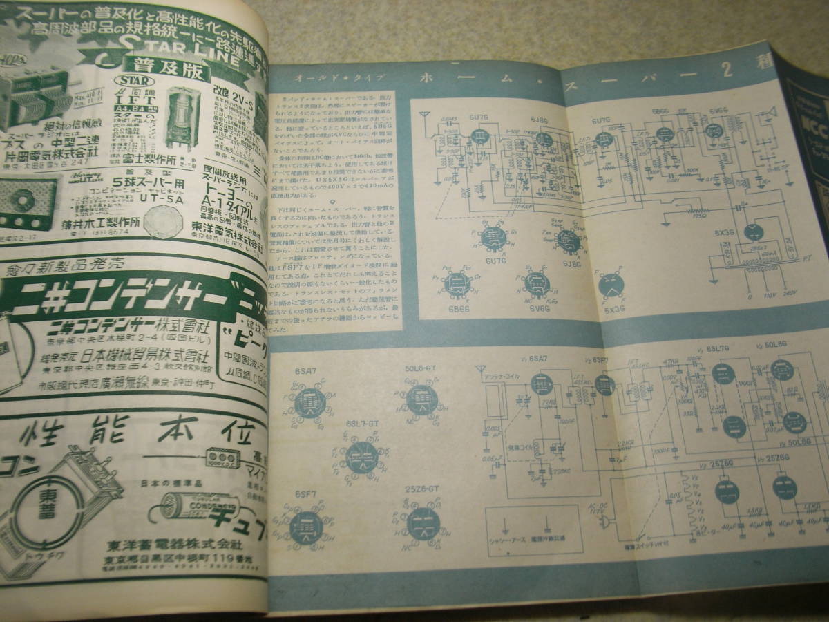 無線と実験　1951年9月号　スーパーヘテロダイン調整法　13球スーパーの製作記　スパイ戦と無線機器　低周波トランスの特性について_画像8