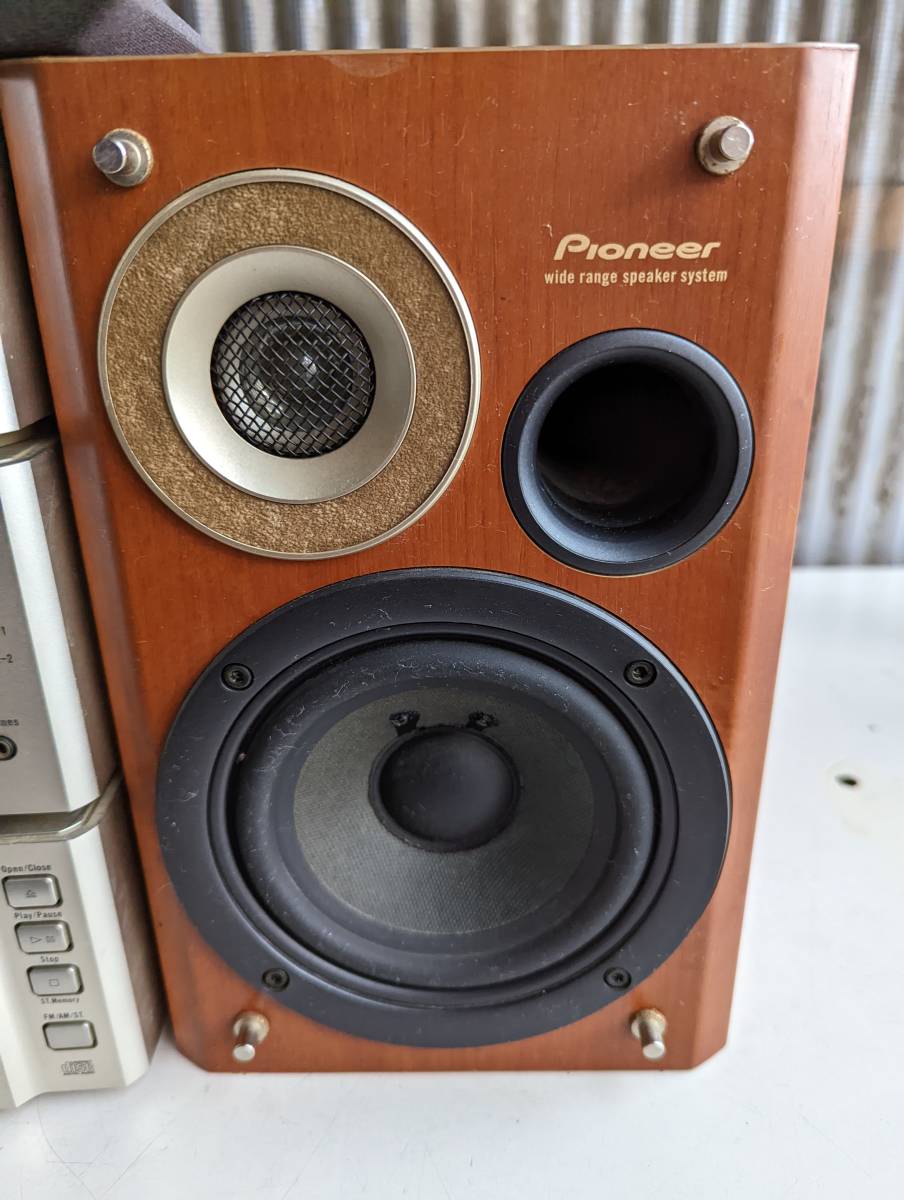 S: Pioneer パイオニア システムコンポ　mj-n901 a-n701 pd-n901　S-N701-LR スピーカー　3パラ　本体のみ　ジャンク品_画像4