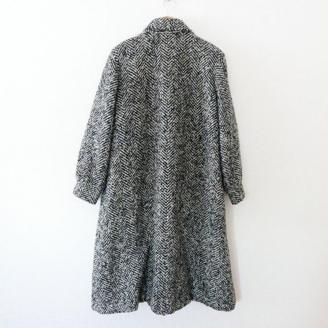 美品 HERNO ヘルノ イタリア製 ヘリンボーン柄 ツイード ロング