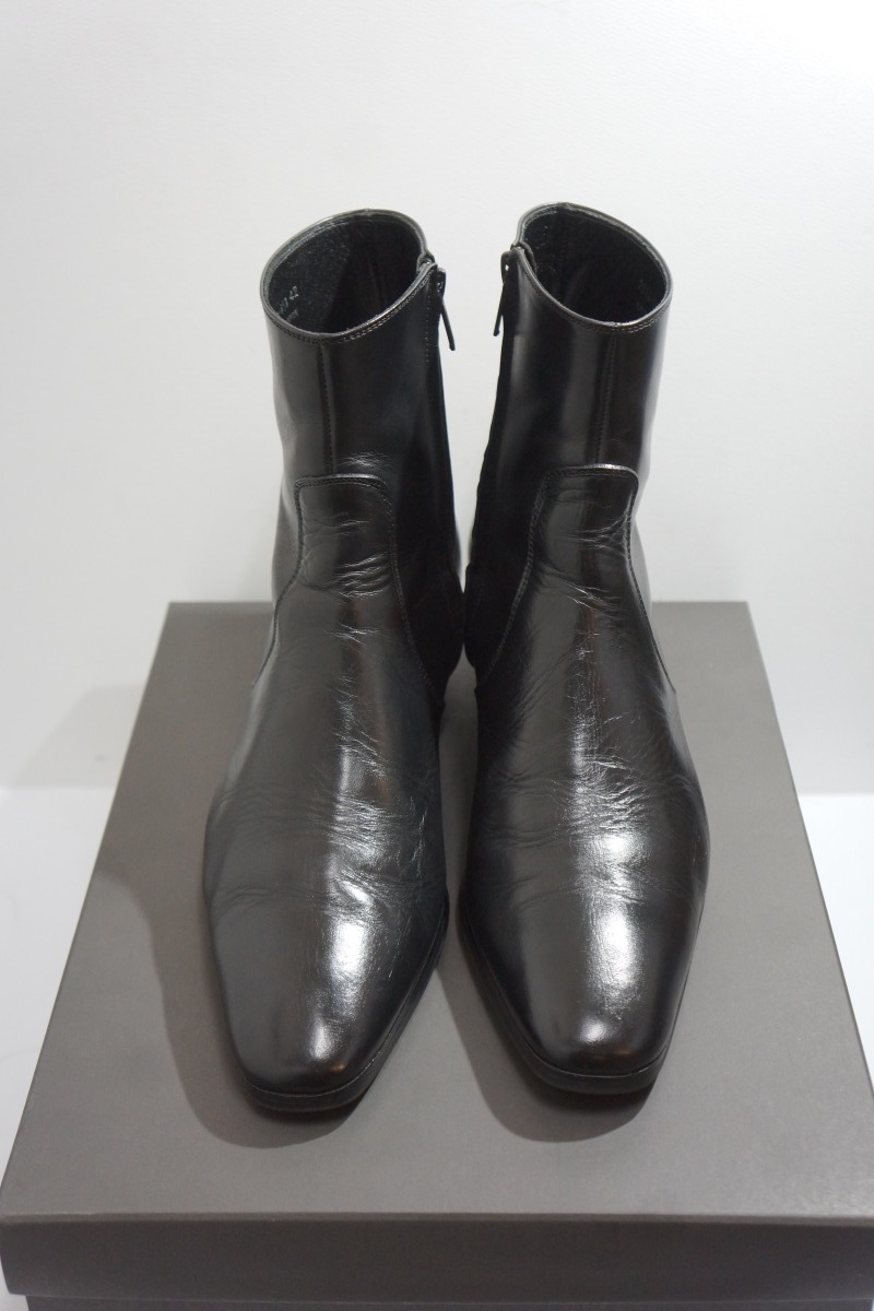 定番16AW LAD MUSICIAN ラッドミュージシャン HEEL BOOTS サイドジップ