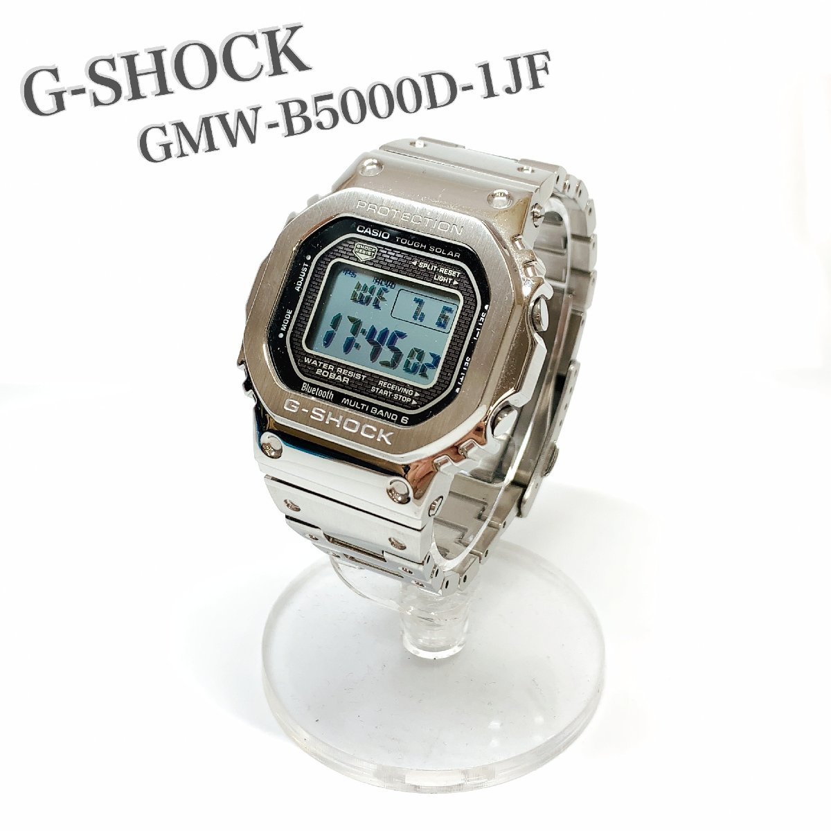 美品 CASIO G-SHOCK ジーショック GMW-B5000D-1JF GMW-5000 フルメタル