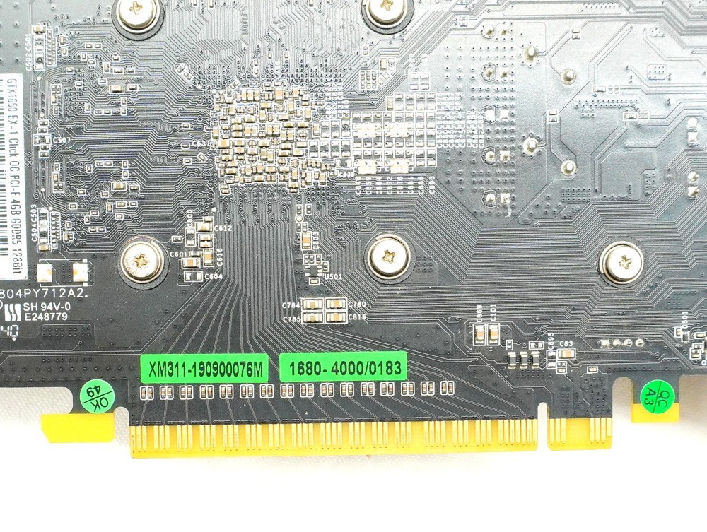 1000円スタート グラフィックボード GALAX ギャラックス GeForce GTX 1650 EX -1 GDDR6 4GB GDDR5 128ビット DP/HDMI/DVI-D グラボ UU30001_画像4