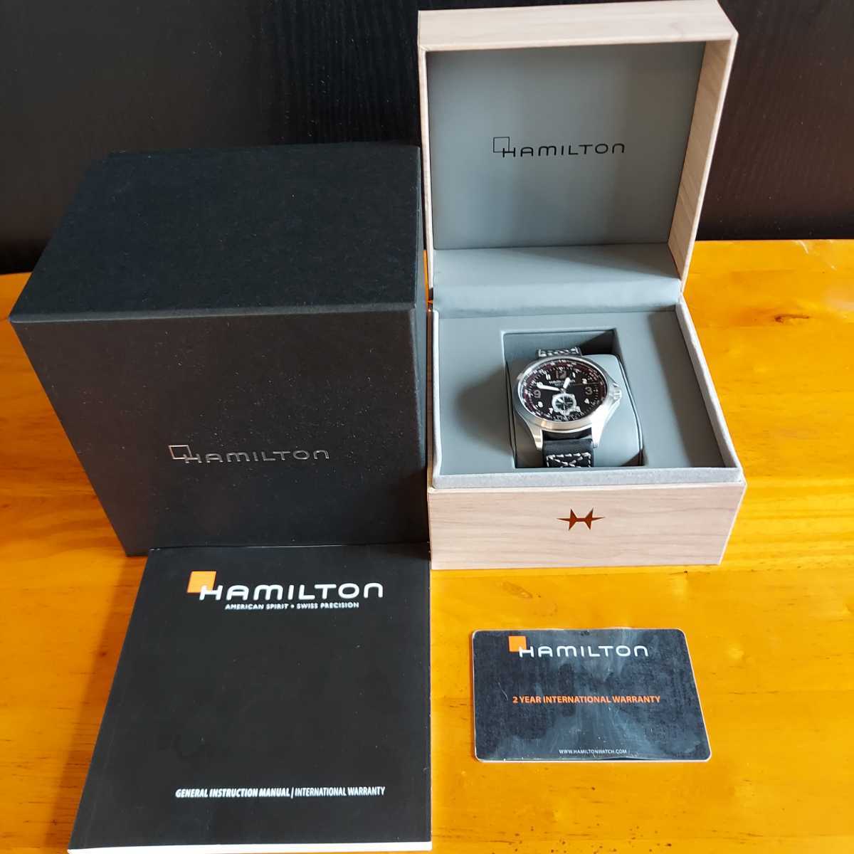 未使用 ハミルトン HAMILTON 腕時計 自動巻き カーキ H76655733 