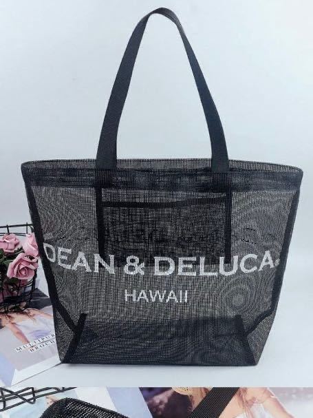 新品★DEAN&DELUCAメッシュトートバッグ ブラック 