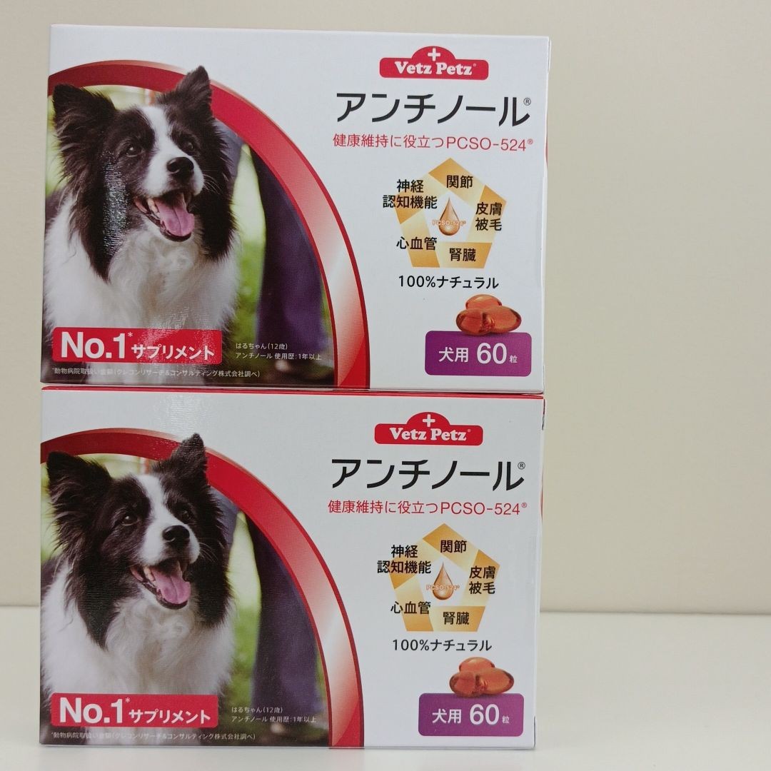 2021新作モデル アンチノールプラス 犬用 90粒 2箱 合計 180粒