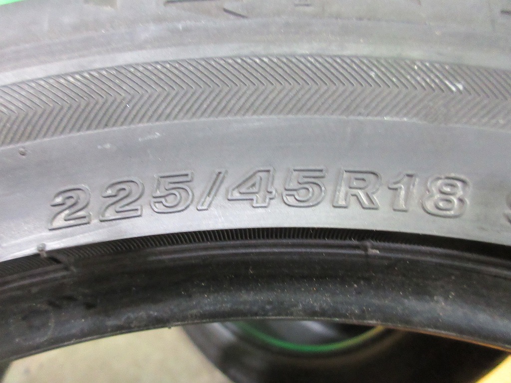 BRIDGESTONE POTENZA S001 225/45R18 2本 No.1398上 オンロード 夏タイヤ_画像7