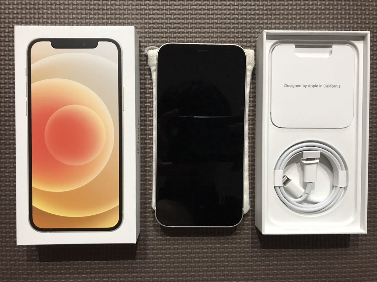 ③送料無料☆新品未使用☆iPhone 12 64GB SIMフリー ホワイト Apple 5