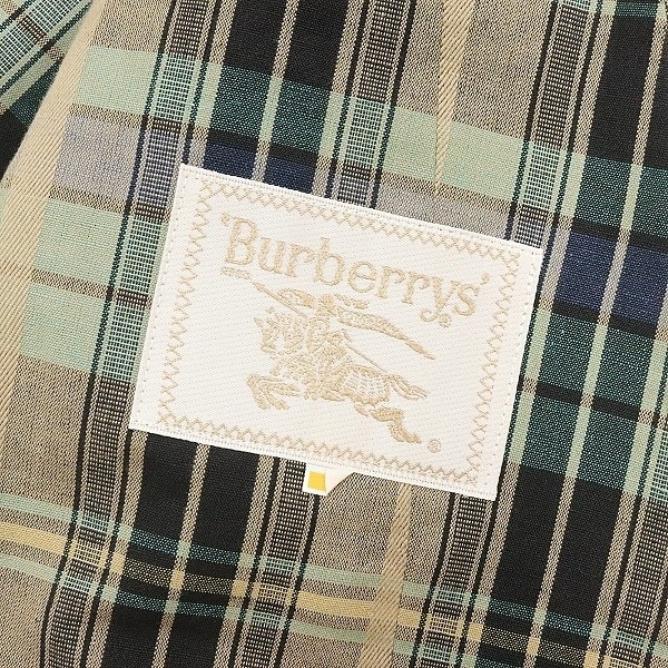  Vintage *BURBERRYS Burberry хлопок &linen в клетку 1. no color жакет 7AP