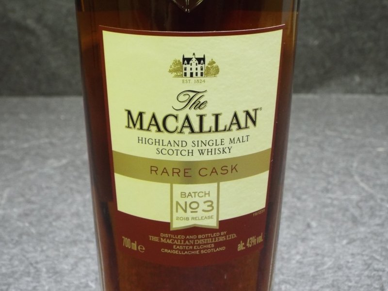 未開栓品】MACALLAN RARE CASK ザ・マッカラン レアカスク 43% 700ml