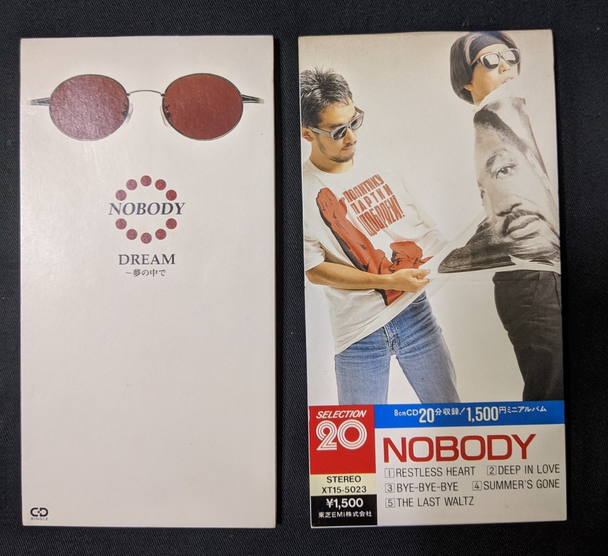 ノーバディ/NOBODY 8cmCD 『DREAM 夢の中で』、『ミニアルバム5曲』2枚セット