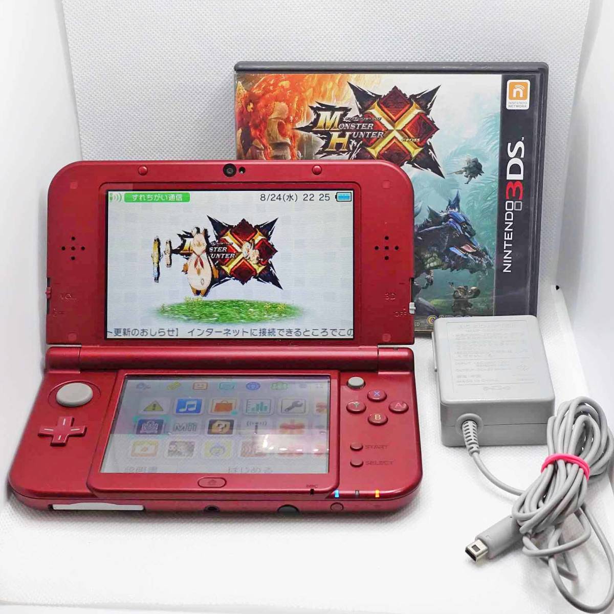 3DS LL メタリックレッド 本体 nintendo 動作品 ニンテンドー