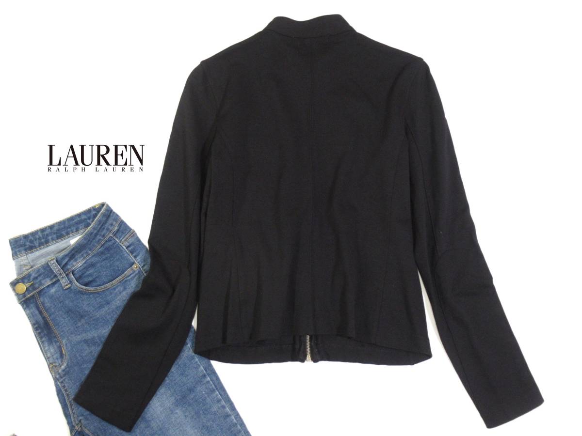 ローレン ラルフローレン 80A 155 LAUREN RALPH XS ジャケット ニット 【数量は多】 ラルフローレン ニット ライダース ライダースジャケット