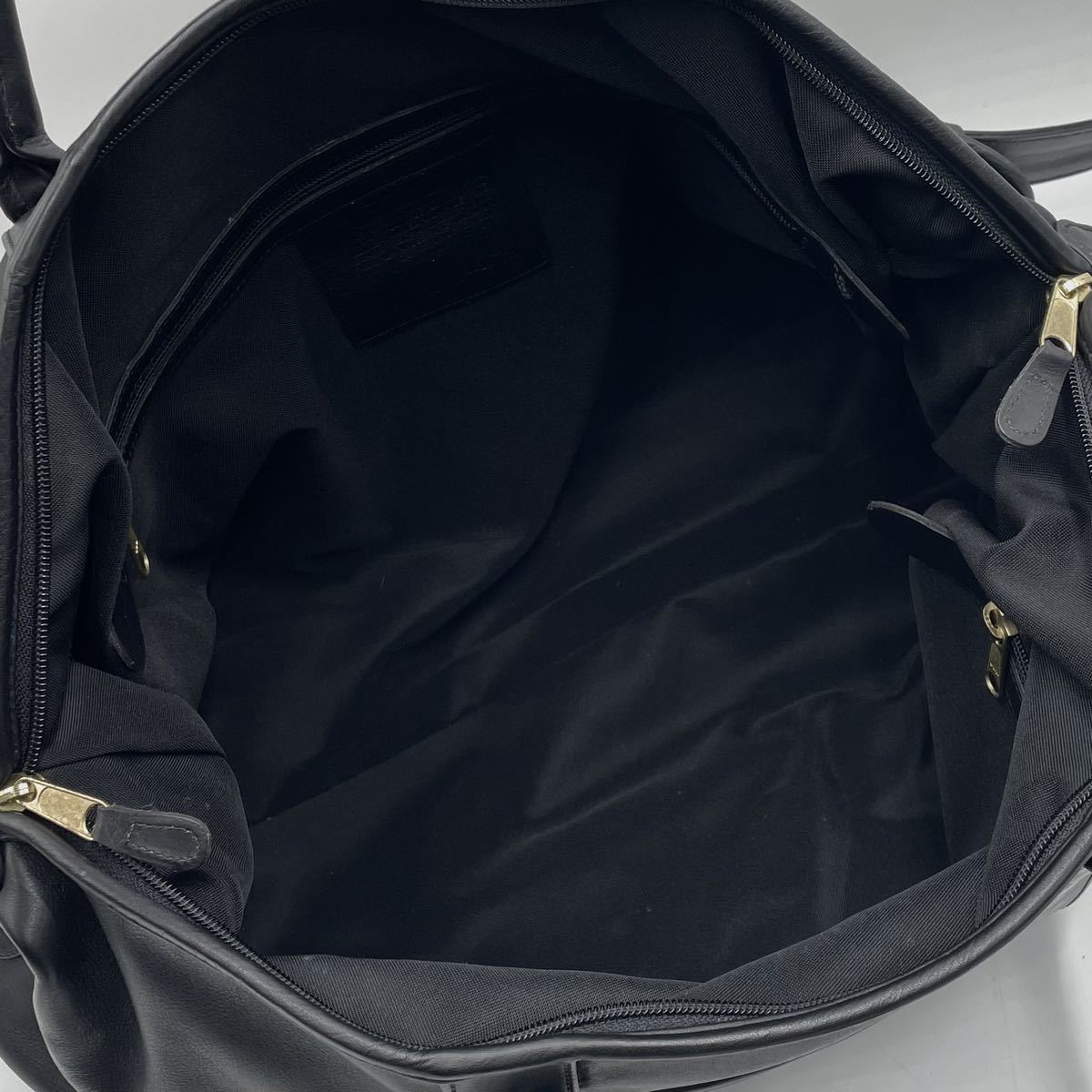 1円〜極美品 COACH メンズ 2WAY ボストンバッグ ハンド ビジネス ショルダー 旅行 トラベル 手持ち レザー 本革 カーフ 大容量 出張 黒