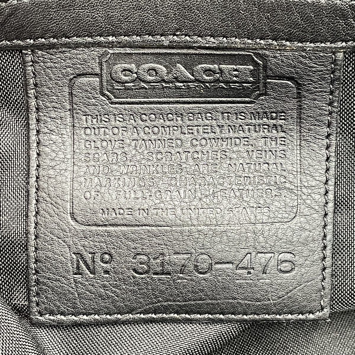 1円〜極美品 COACH メンズ 2WAY ボストンバッグ ハンド ビジネス ショルダー 旅行 トラベル 手持ち レザー 本革 カーフ 大容量 出張 黒