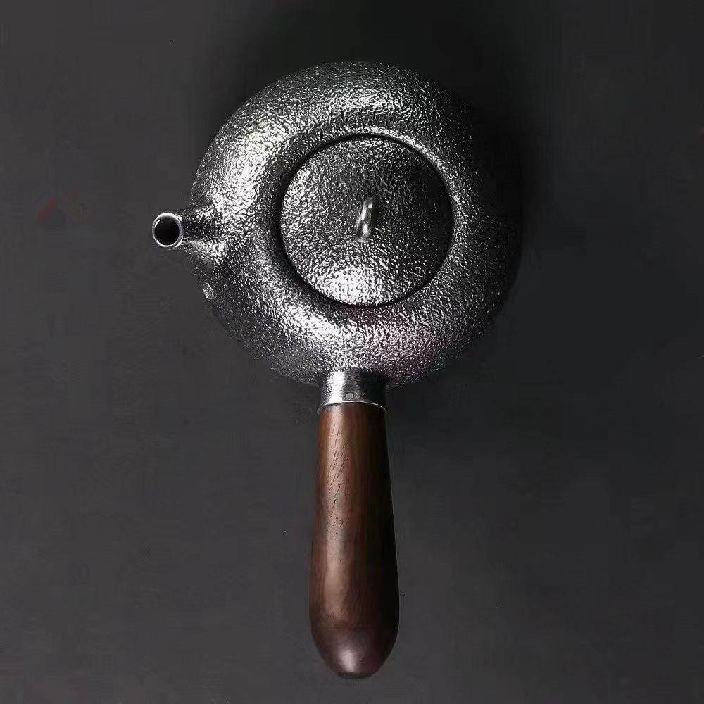 大好評☆砂鉄 南部鉄器 鉄壺 コーティングなし 手作り鉄 やかんを沸かす お茶の道具 600ML_画像7