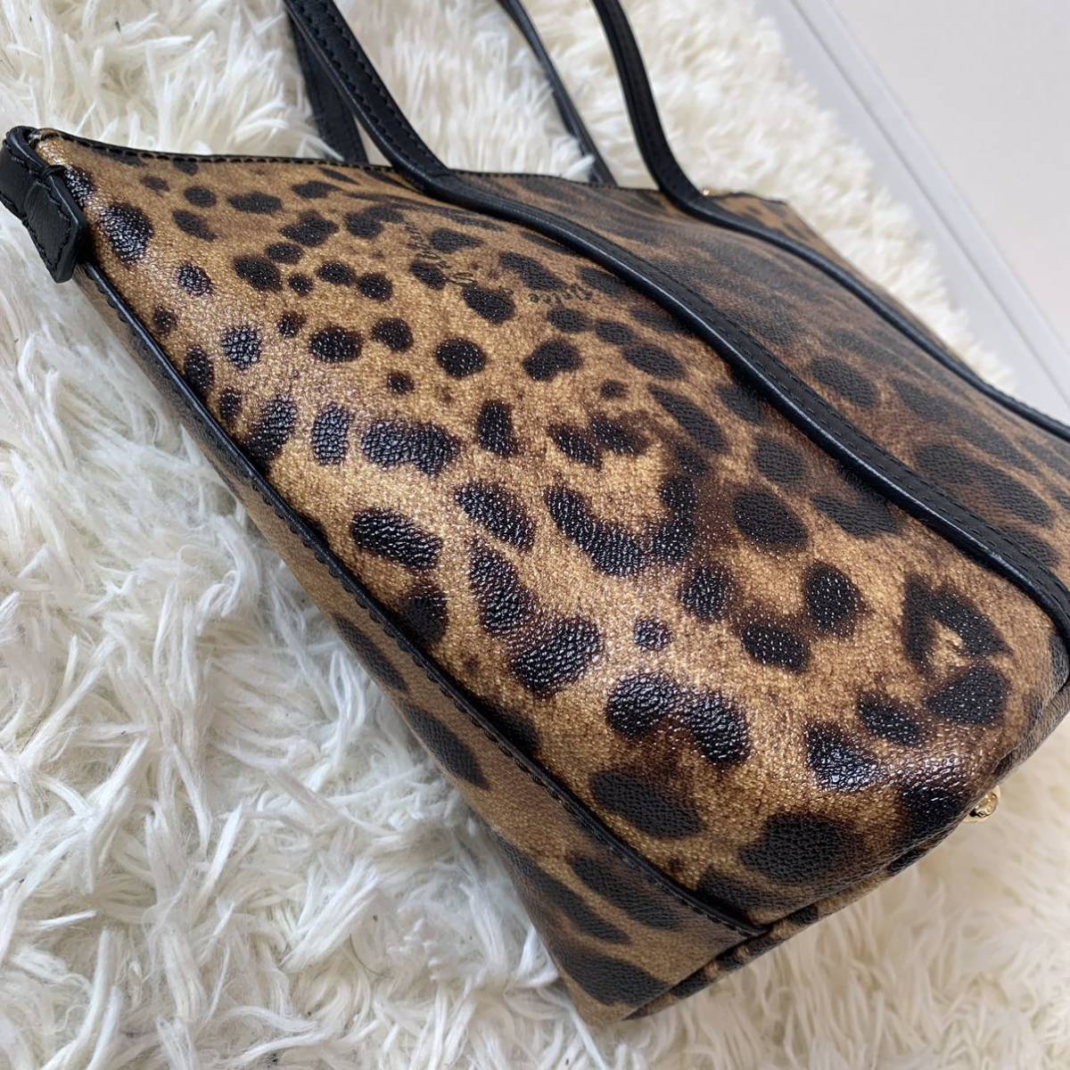 1円【極美品】ドルチェ&ガッバーナ DOLCE & GABBANA レオパード柄