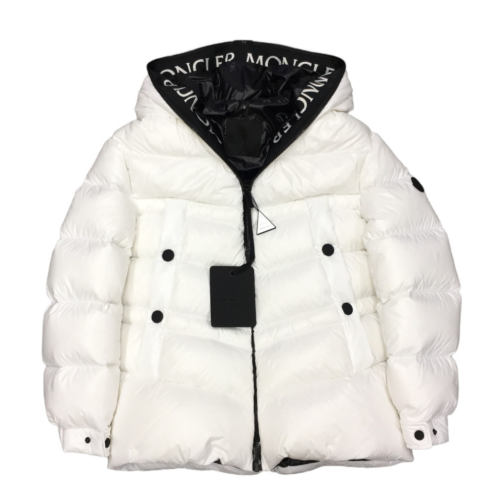 新品 サイズ1 MONCLER Clair レタリングロゴ ショート ダウンジャケット_画像1