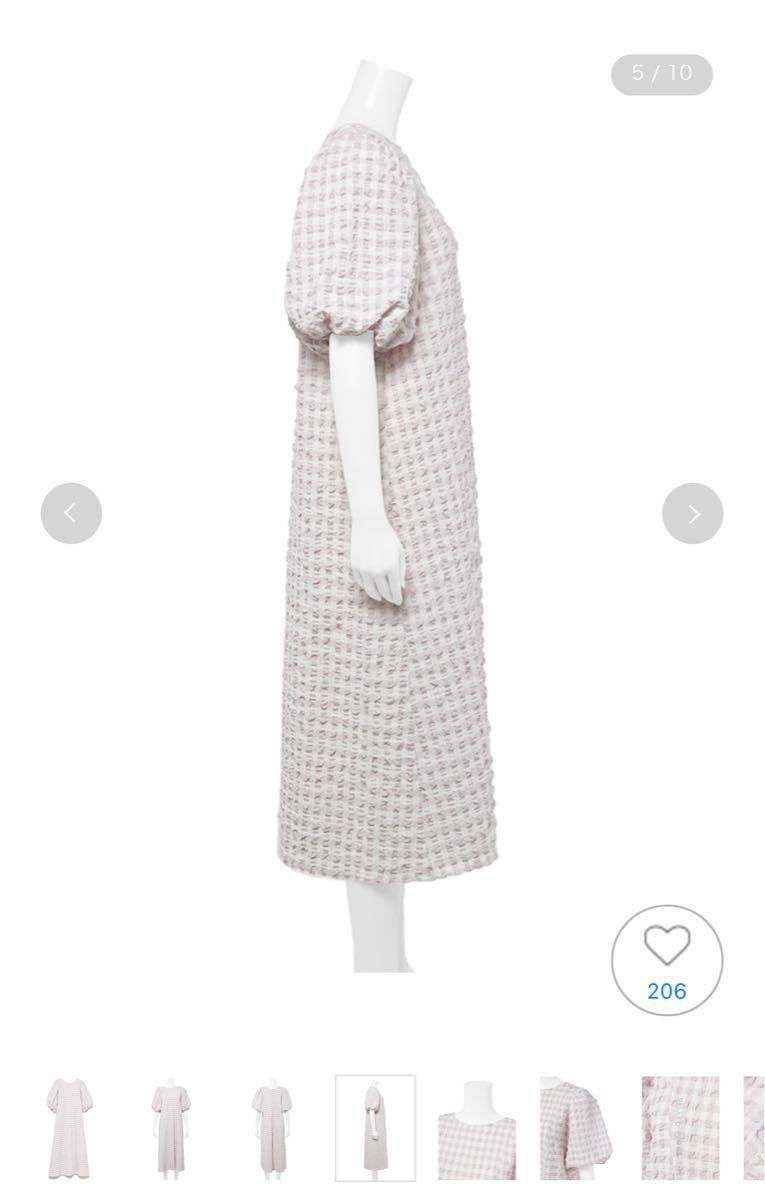 【美品】gelato pique ギンガムチェックドレス ワンピース 2way 完璧 美品】gelato pique ギンガムチェックドレス ワンピース