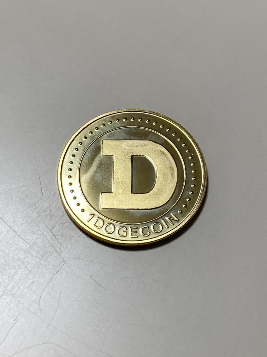 DOGE (DOGE) ドージ 仮想通貨 レプリカ メダル ゴールド_画像2