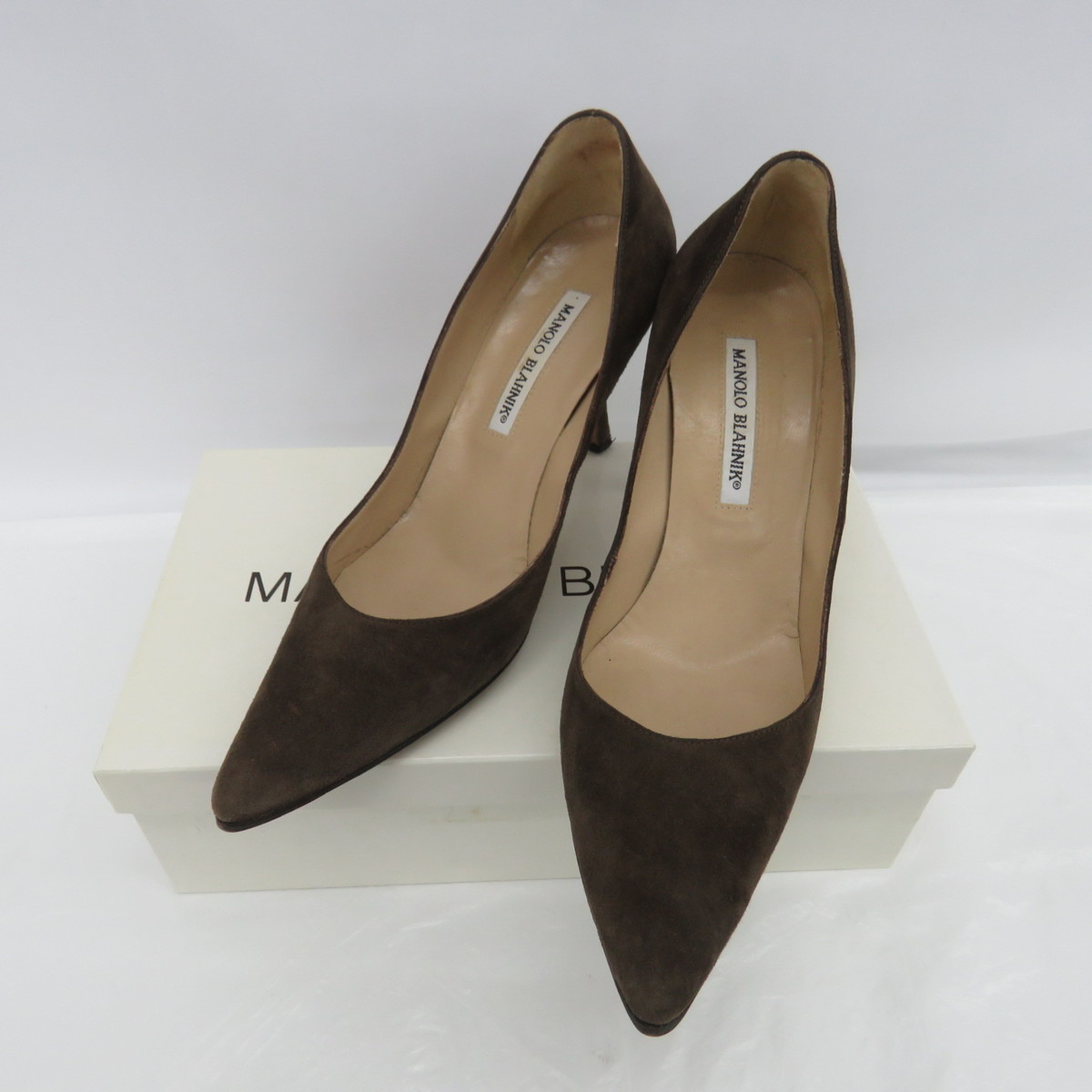 MANOLO BLAHNIK KIETTA 37 スエードヒール-