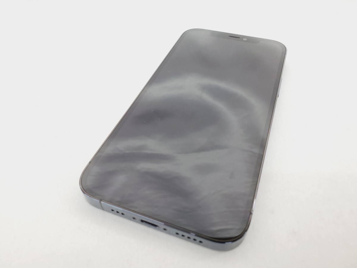 中古美品】国内版 SIMフリー スマートフォン Apple iPhone12 Pro 512GB MGMJ3J/A パシフィックブルー 925127556 aqua-cor.hr