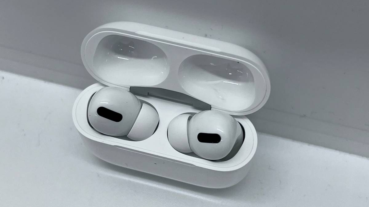 Apple アップル Air Pods Pro エアーポッズプロ ワイヤレス イヤホン Bluetooth ブルートゥース 新古品 箱なしです 付属品なし_画像3