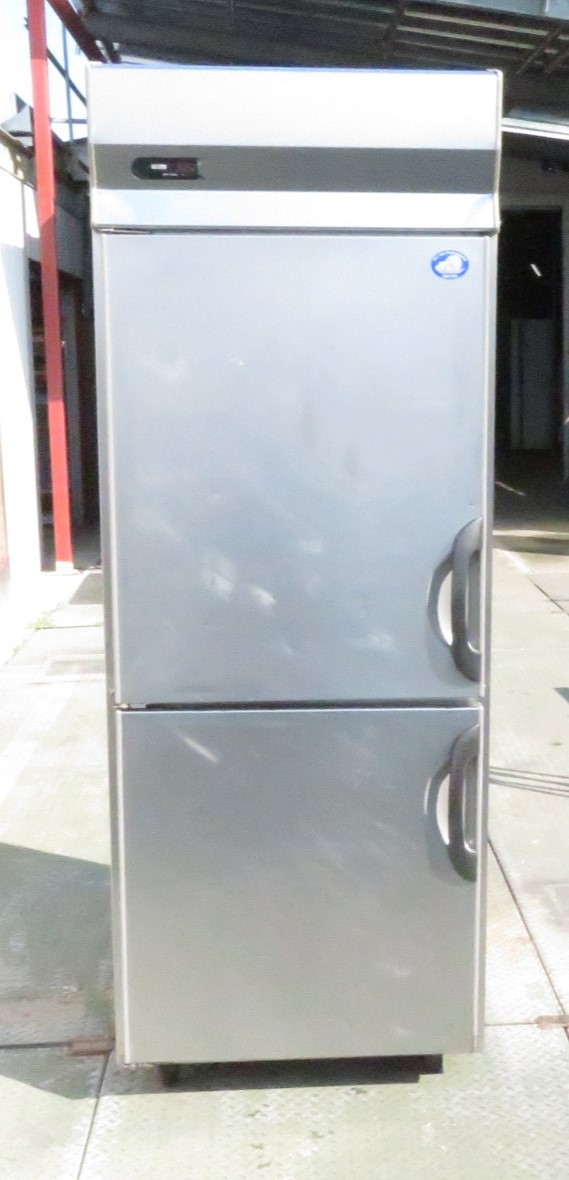 【保証付・中国語可】サンヨー 業務用縦型２ドア冷蔵庫 SRR-G781L 幅750×奥800×高2000mm 100V MT2208091547