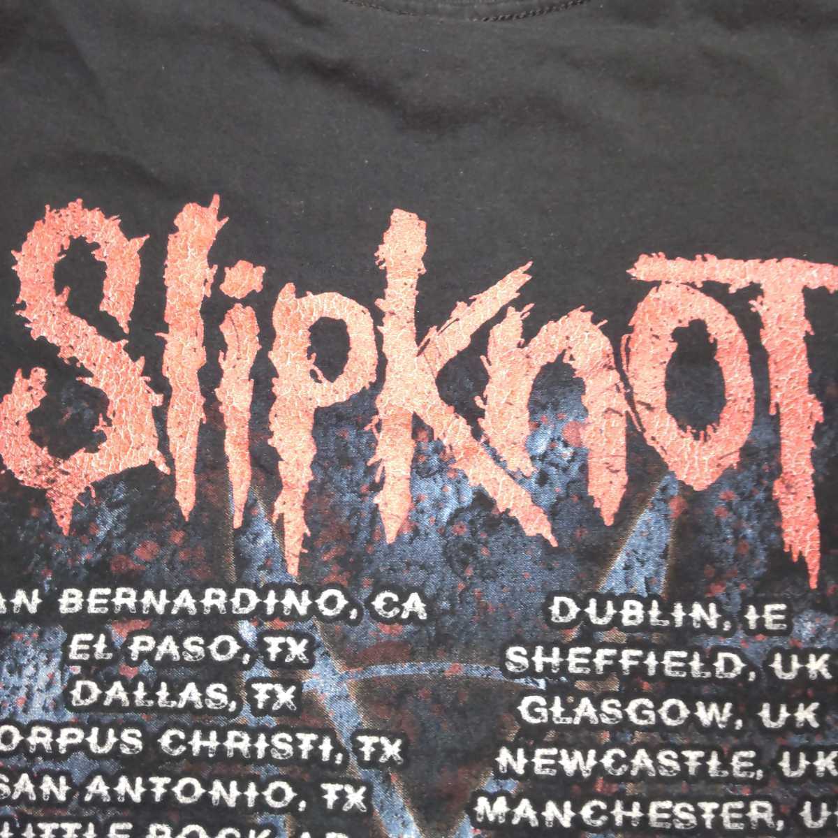Slipknot【良好】ワールドツアー2014~2015 Tシャツ UK製☆サイズＳ NR-599_画像5