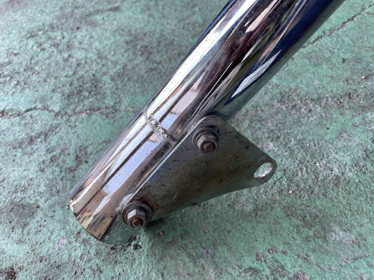 cb350f cb350four 集合管 マフラー メッキ 実働外し フランジ付き 売り切り 当時物 カフェレーサー 5