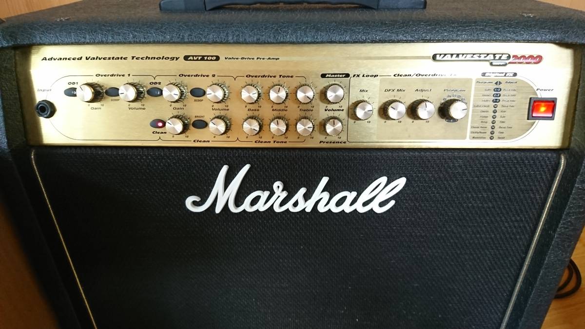 Marshall VALVESTATE 2000 AVT100　中古　作動確認済み フットスイッチ付属_画像3