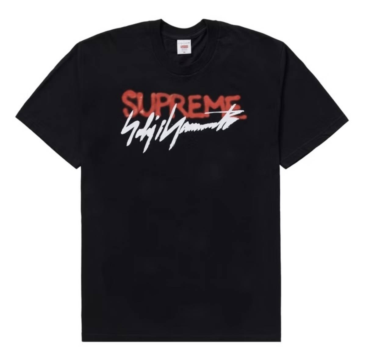 M 2020FW Supreme x Yohji Yamamoto Logo Tee black 黒 ヨウジヤマモト 山本耀司 ヨージ　20aw シュプリーム ブラック_画像1