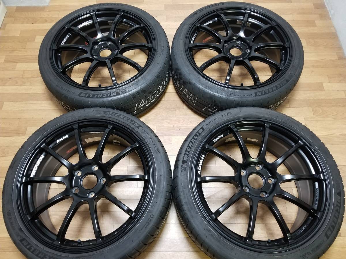 【美品】18インチ 8J +50 PCD112 ADVAN Racing RSⅡ アドバン レーシング GOLF ゴルフ VW フォルクスワーゲン AUDI アウディ RS RZ GT RG