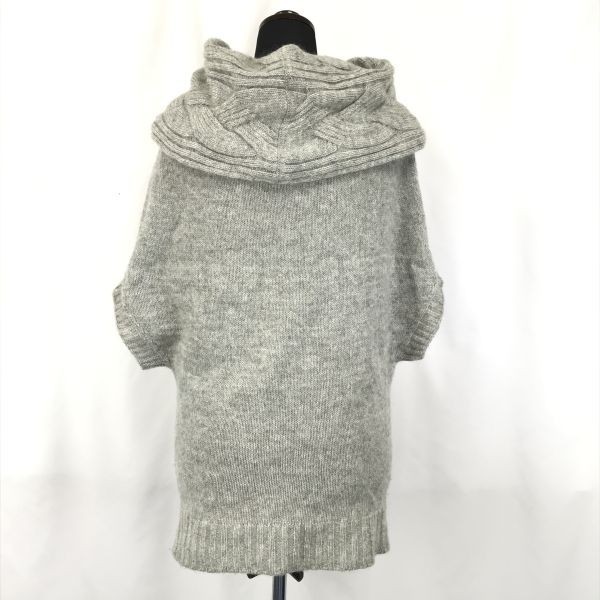  made in Japan *UNTITLED*20%moheya/ cashmere ./ short sleeves sweater /ta-toru neck [ lady's M/2/ gray ]*BG773