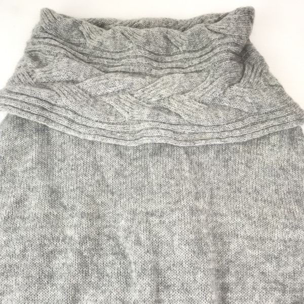  made in Japan *UNTITLED*20%moheya/ cashmere ./ short sleeves sweater /ta-toru neck [ lady's M/2/ gray ]*BG773