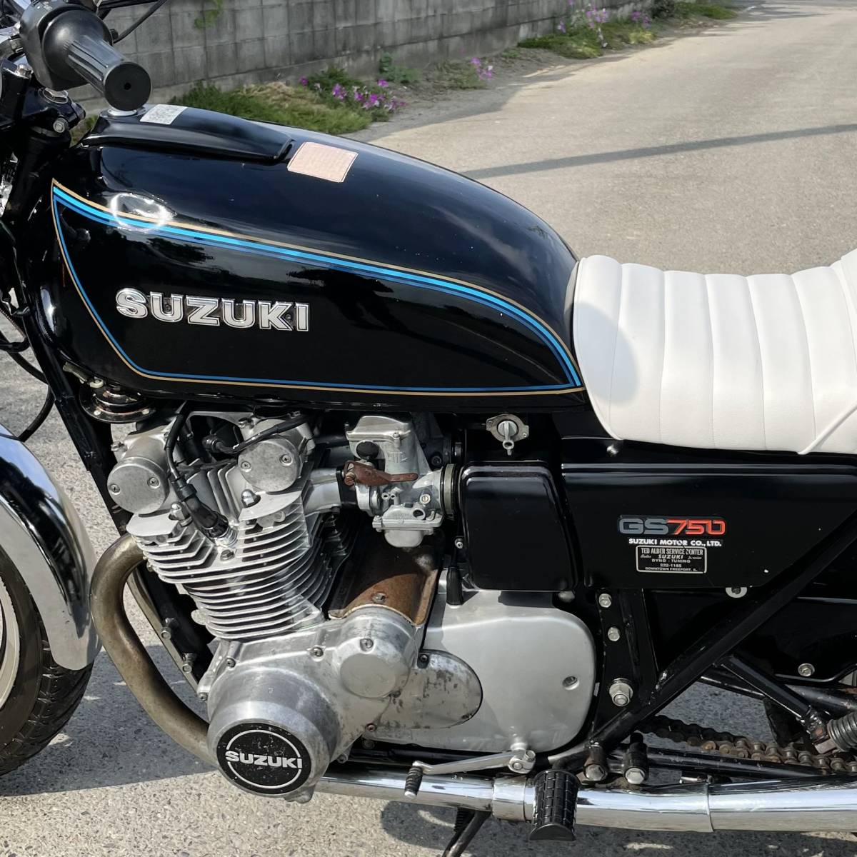 GS750E 実動 書類付き 車検R7年6月迄 絶版 旧車 超希少 スズキ 検）GS GX CB TX FC K0 K1 W1 W3 XS CBX GSX FX XJ GP GPZ SS ゼファー 逆車_画像6