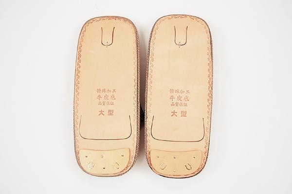 [...] sandals setta men's made in Japan panama ma sandals setta ... leather bottom seal . blue sea wave pattern 