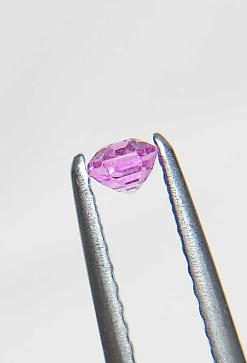 美品！　パパラチャサファイア　0.346ct ソーティング付　ステップ　ルース（LA-5528）_画像7