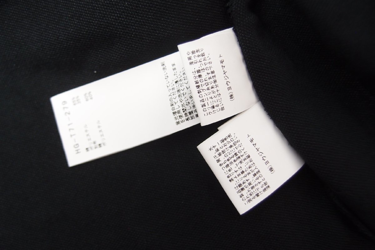  Yohji Yamamoto черный скан daruBLACK SCANDAL рубашка-поло .... есть надпись :1 мужской ^WF2091