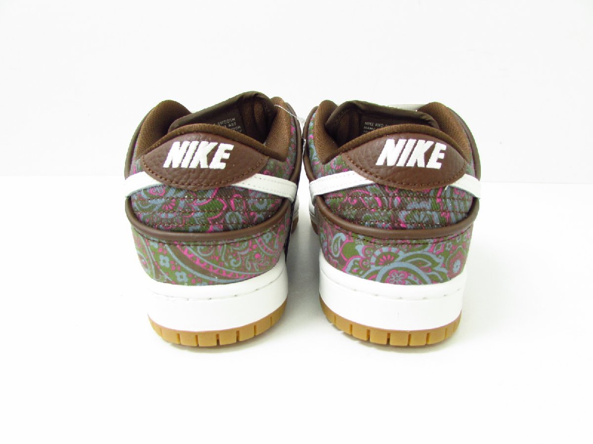 NIKE SB ナイキ DUNK LOW PRM BROWN PAISLEY / DH7534-200 スニーカー 25.5cm ☆SH5934の画像6