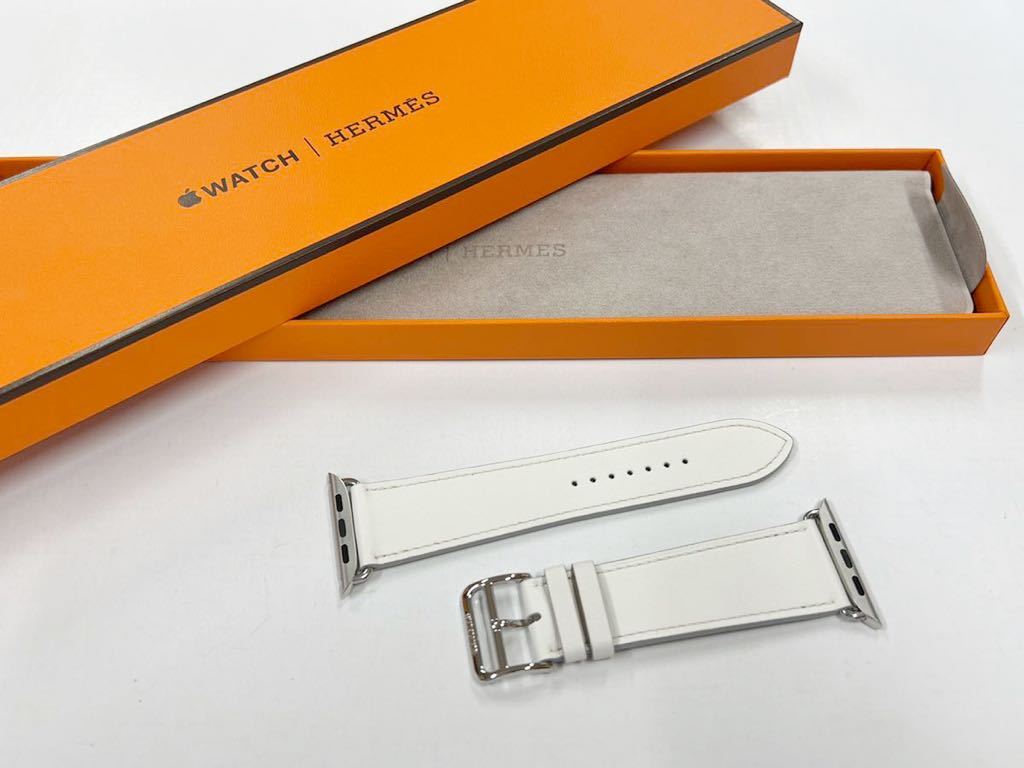 ☆未使用 即決 Apple Watch Hermes 45mm 44mm 白 シンプルトゥール