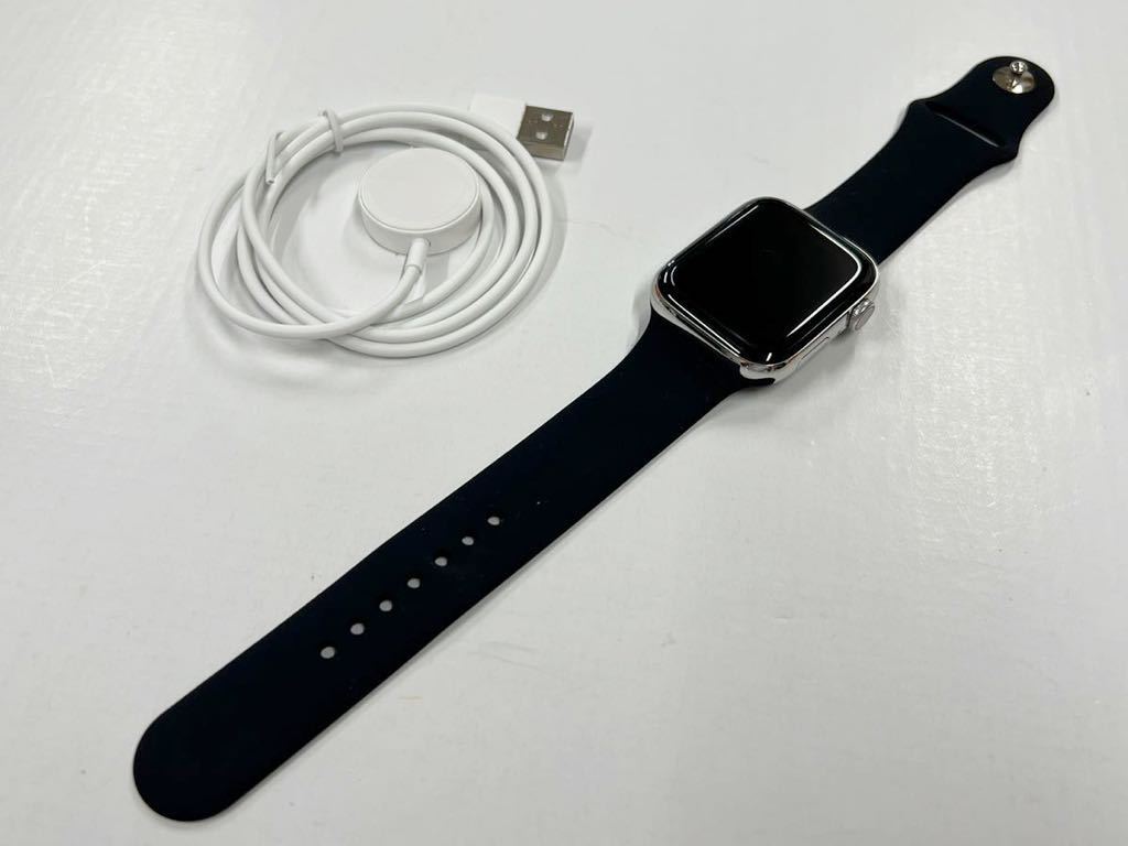 ☆即決 おすすめ 美品 ケア+ Apple watch Series4 シルバーステンレス
