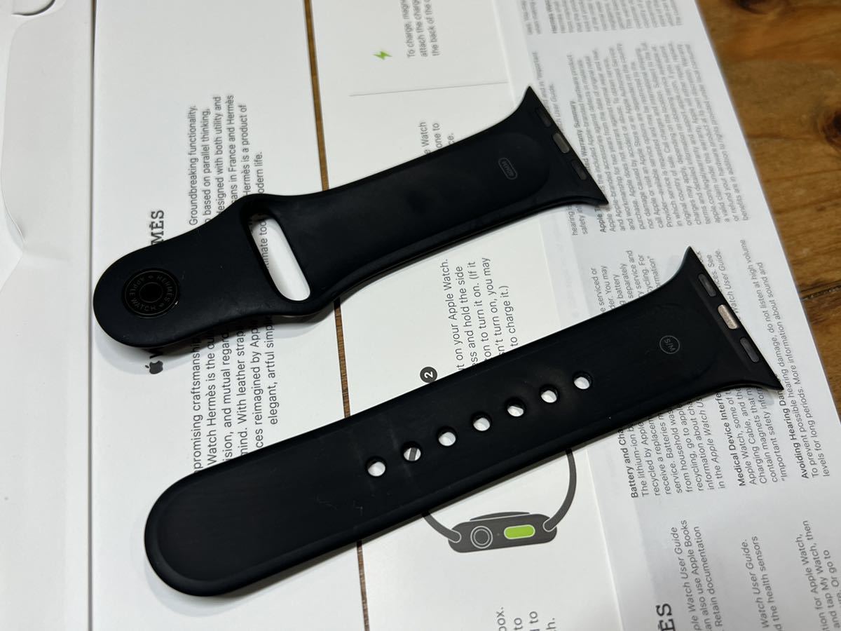 Apple Watch HERMES ブラックスポーツバンド40mm エルメス