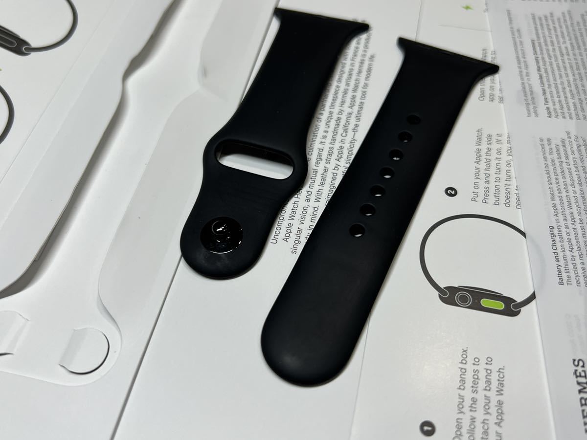 Apple Watch HERMES ブラックスポーツバンド40mm エルメス