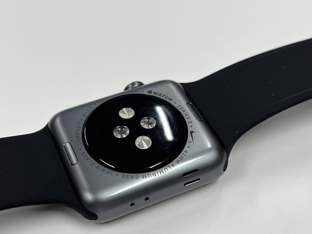 ☆即決 初めまして方もおすすめ Apple watch Series3 スペースグレイアルミニウム GPSモデル 42mm アップルウォッチ