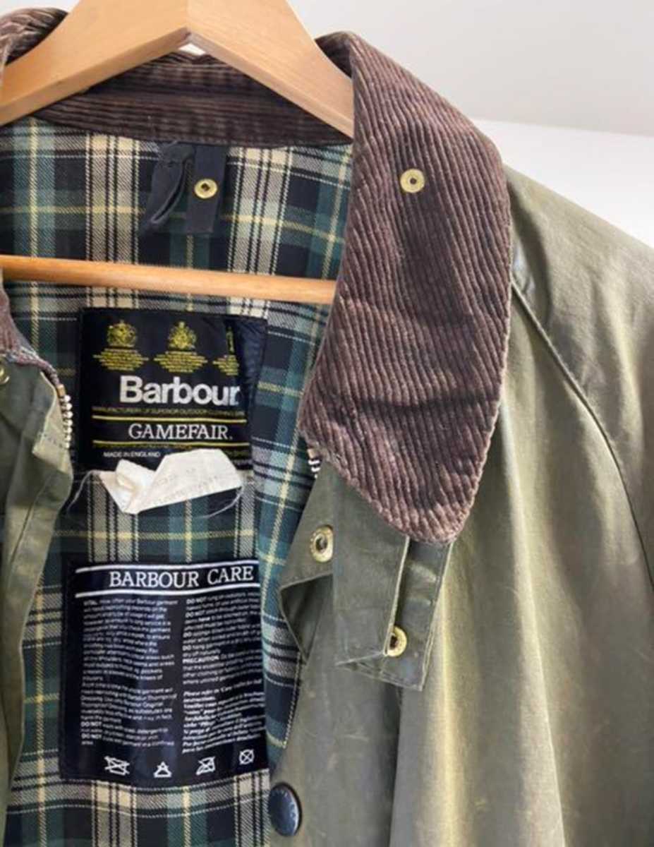 80s Barbour Gamefair c44 ウォームポケット無し 7