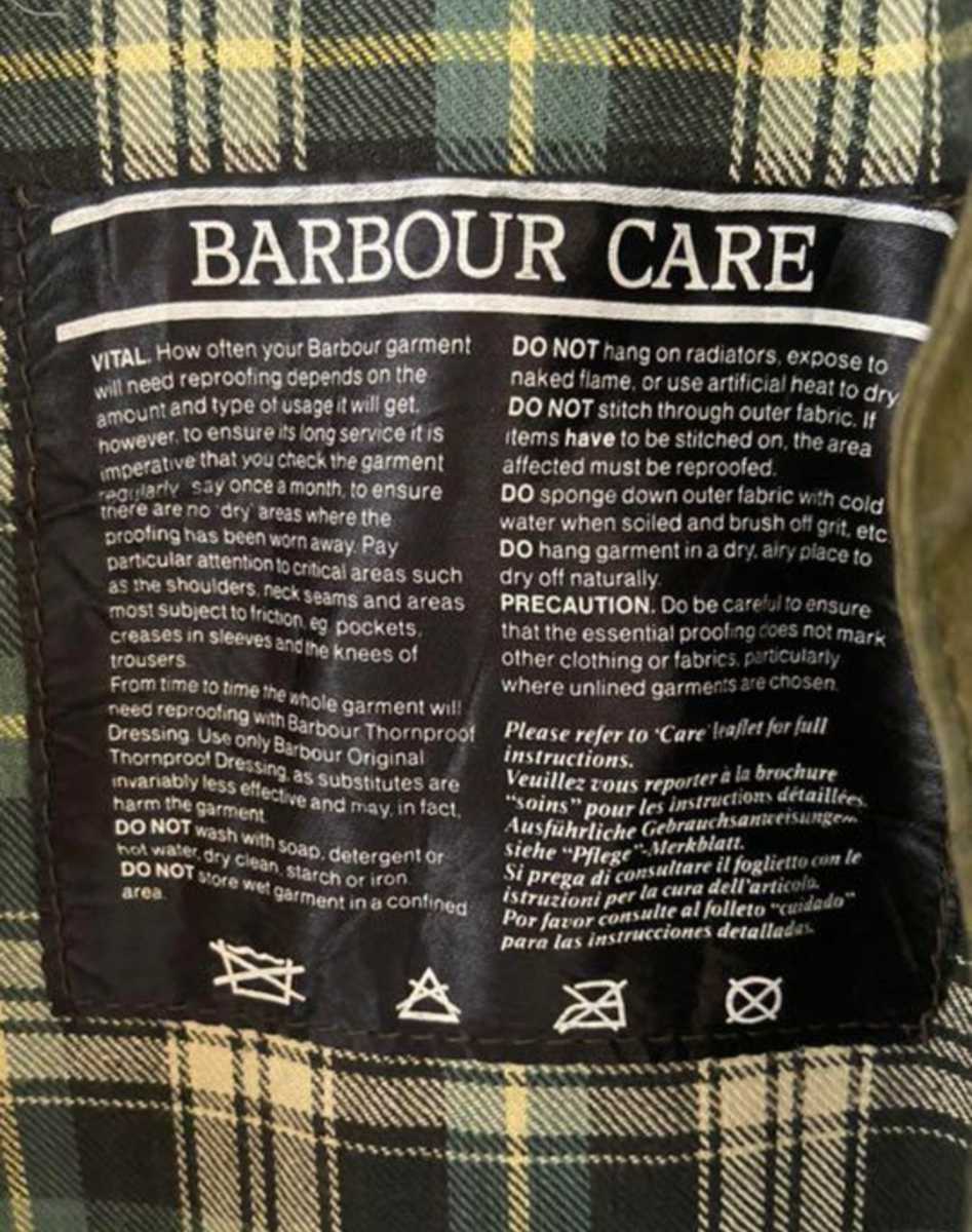 80s Barbour Gamefair c44 ウォームポケット無し 5